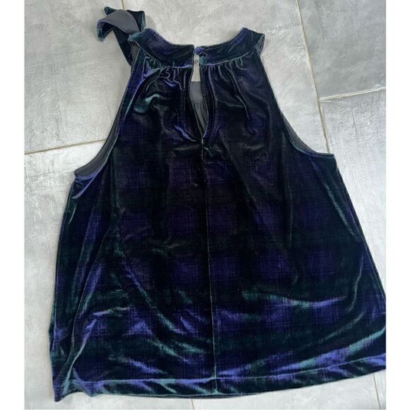 Vineyard Vines velvet plaid top Small - Picture 1 of 7